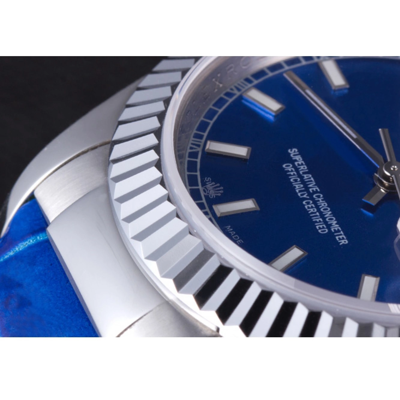 Aaa replica watch Blue Collection Band 621490 Rolex Oyster Day-Date Leather 0721